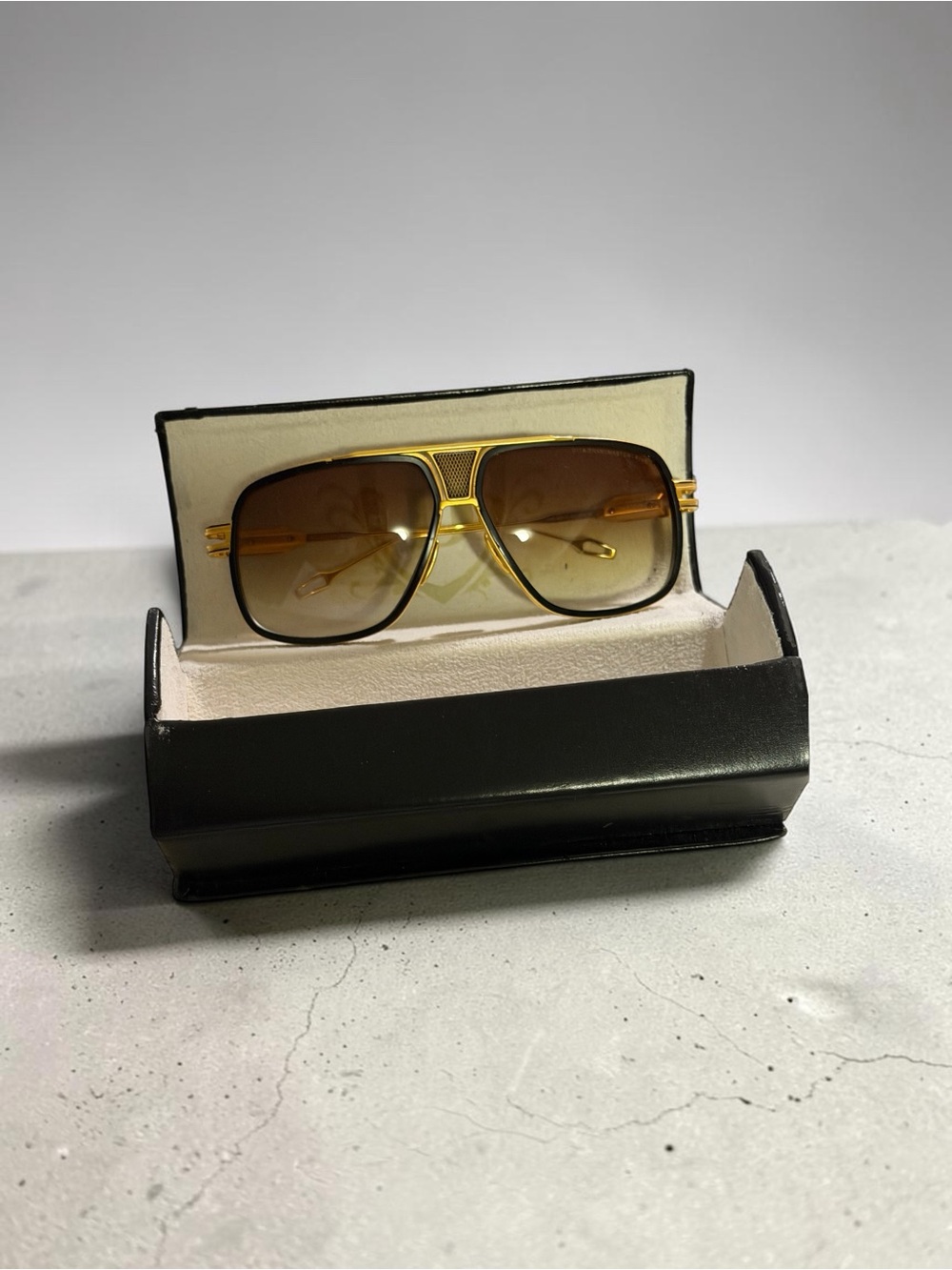 DITA Gold Frame with Brown Gradient Lenses Sunglasses